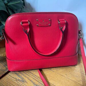 Kate Spade New York Wellesley Rachelle satchel in Cherry Red